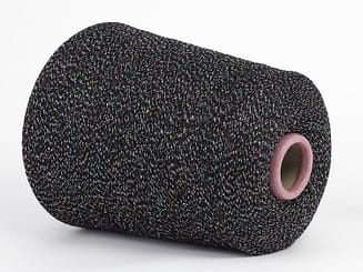 Nero * Dianalux 40/2 * italienisches Garn mit Glitzereffekt - gut als Beilaufgarn - Garn aus Italien